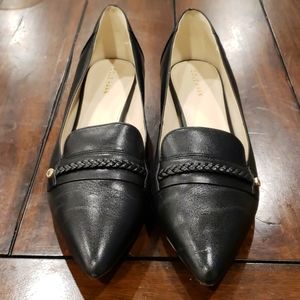 Cole Haan black leather flats, Size 8.5